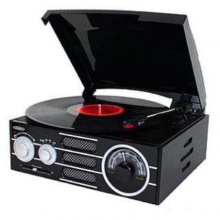 Jensen 3 Speed Stereo Turntable with AM/FM Stereo Radio   TVs