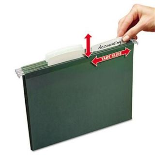 Avery 73505 Slide & Lift Tab Hanging Folders, Letter, . 33 Cut, Green, 12 Pack