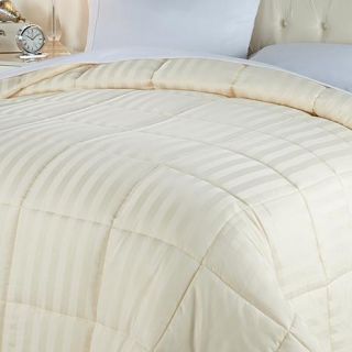Concierge Collection 400 Thread Count Egyptian Cotton Damask Comforter   7678657