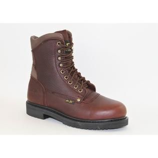 AdTec   Mens 8 Work Boots Pu Sole Brown