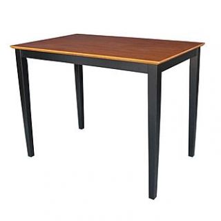 International Concepts Solid Wood Table with Shaker Legs in Black