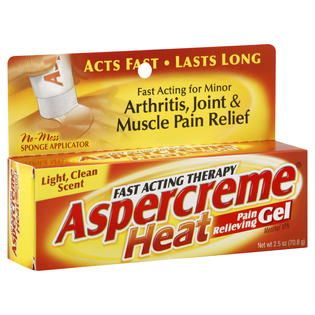 Aspercreme Pain Relieving Gel, Heat, Light Clean Scent, 2.5 oz (70.8 g