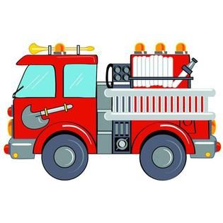 Fun Time Shape  Fire Engine Size 31 x 47