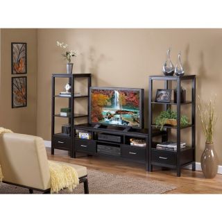 Oh Home Taylor Modern Plasma TV Stand in Jet Black   16553002