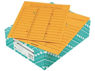 Quality Park 63666 Light Brown Kraft Redi Tac Box Style Interoffice Envelope, 10 x 13, 100/Box