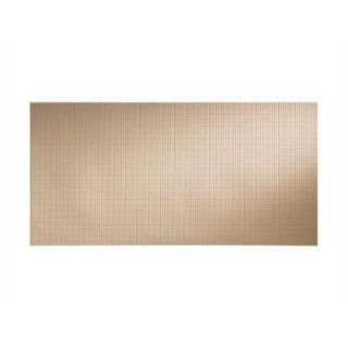 Fasade Square 96 in. x 48 in. Decorative Wall Panel in Almond S62 39
