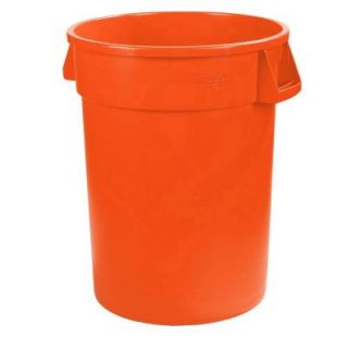 Carlisle Bronco 44 Gal. Orange Round Trash Can (3 Pack) 34104424