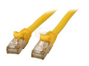 Rosewill RCNC 12036   10 Foot Yellow Cat 6A Screened, Shielded Twisted Pair (S / STP) Enhanced 550MHz Network Ethernet Cable