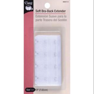 Bra Back Extender 3 Inch Wide White 4 Hooks