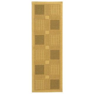 Safavieh Courtyard Natural/Olive 2 ft. 3 in. x 6 ft. 7 in. Runner CY1928 1E01 27