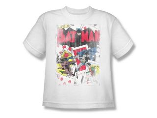 DC Comics Boys' Number 11 Distressed T shirt Youth Medium White