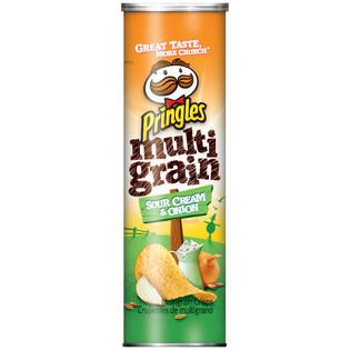 Pringles Sour Cream & Onion Multigrain Crisps 6.63 OZ CANISTER   Food