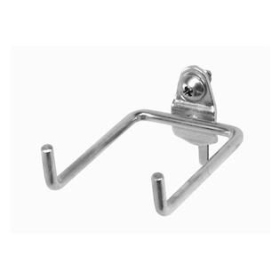 DuraHook  2 3/4 In. Double Rod 80 Degree Bend 1/4 In. Dia. Zinc Plated