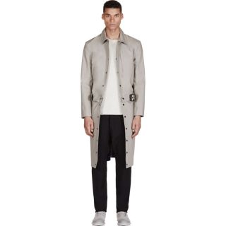 Adidas by Tom Dixon Grey Reversible Water Resistant Trench Coat