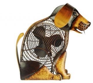 Deco Breeze 2 Speed Hand Sculpted Metal Decorative Fan —