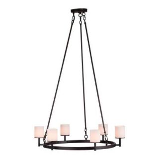 ZUO Gibbsite Rust Black and Frosted White Ceiling Lamp 98264