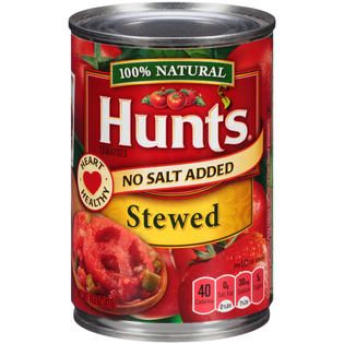 Hunts No Salt Added Stewed Tomatoes 14.5 OZ CAN   Food & Grocery