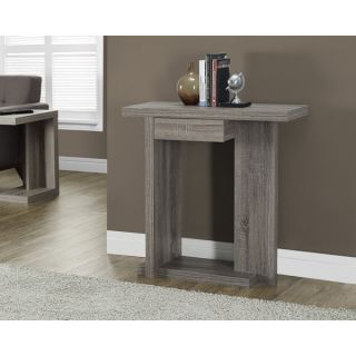 Dark Taupe Reclaimed Look Hall Console Accent Table   16843828