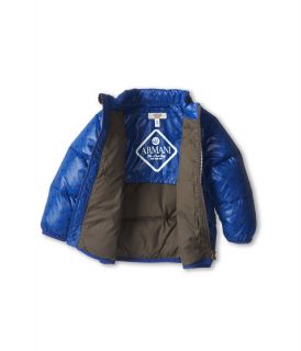 armani junior armani logo hooded coat infant