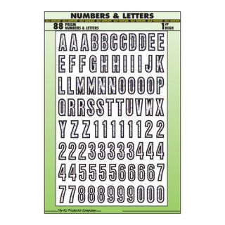 1" Silver Prism Letters and Numbers Set