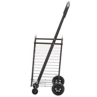 Honey Can Do Steel Rolling 4 Wheel Utility Cart in Black CRT 01511