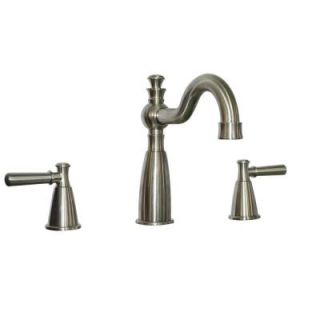 Belle Foret Artistry 2 Handle Deck Mount Roman Tub Faucet in Satin Nickel SN WHRO102WH
