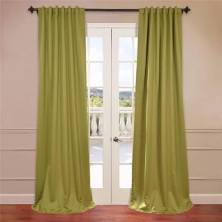 Green Rod Pocket and Back Tab Blackout Curtain Panel Pair  