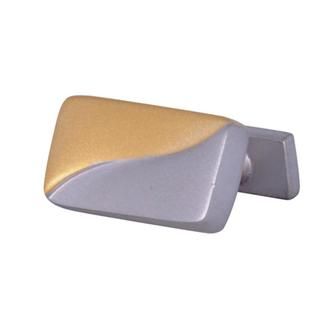 Cuff Daddy 14k Yellow Gold and Rhodium Plated Frosted Cuff Links