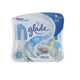 Glade PlugIns 0.67 oz. Clean Linen Scented Oil Refill Value Pack (3 Pack) 643419