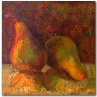 Trademark Art Pears by Wendra Painting Print on Canvas