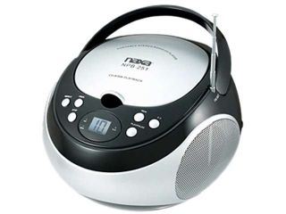 Naxa Portable CD Player with AM/FM Stereo Radio  Black