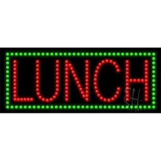 Sign Store L100 0188 Lunch Animated LED Sign, 27 x 11 x 1 inch