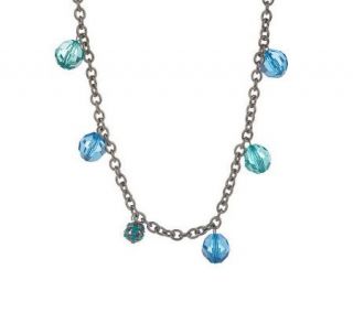 Robert Rose Glitter Ball Faceted Bead 42 Necklace —