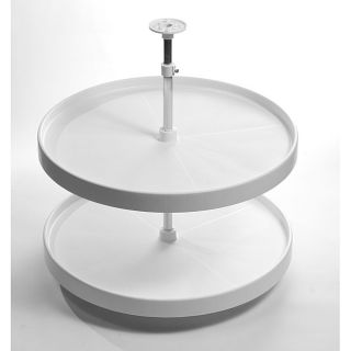 Round 18 inch Lazy Susan Double Rotating Tray  ™ Shopping