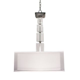 Z Lite Drake 18 in W Chrome Pendant Light with  Shade