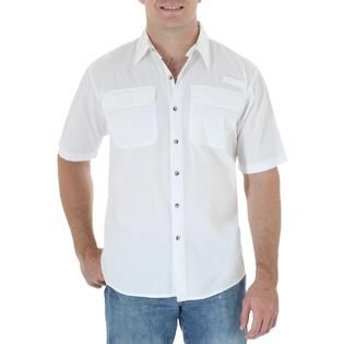 Wrangler Mens Short Sleeve Button Down Utility Shirt   Clothing