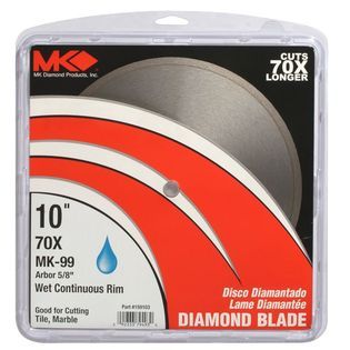 MK Diamond 10 in. Wet Cutting Tile Blade   Tools   Replacement Blades