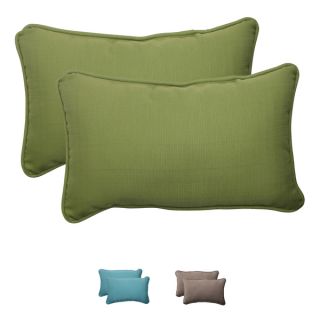 Pillow Perfect Outdoor Forsyth Corded Rectangular Throw Pillow (Set of