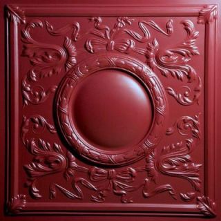 Ceilume Bella Merlot 2 ft. x 2 ft. Lay in or Glue up Ceiling Panel (Case of 6) V3 BELLA 22MEO