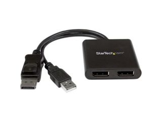 StarTech   MSTDP122DP   StarTech MST Hub   DisplayPort to 2x DisplayPort   Multi Stream Transport Hub   DP 1.2