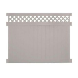 Weatherables Colfax 5 ft. H x 6 ft. W Tan Vinyl Privacy Fence Panel PTPR LAT 5X6