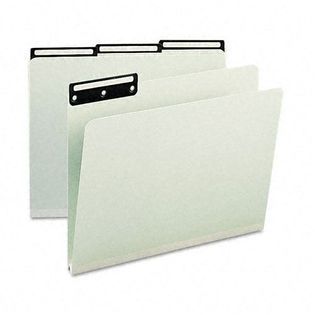Smead 1 Expansion Metal Tab Folders, Letter, Gray Green   Office