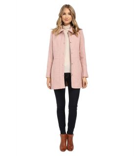 Jessica Simpson Zip Front Braided Wool with Placket Rose
