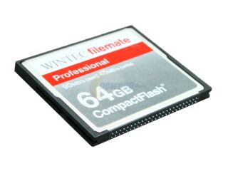 Wintec FileMate Professional 64GB Compact Flash (CF) Flash Card Model 3FMCF64GBP R