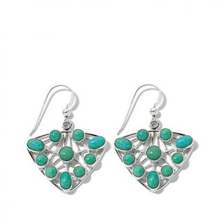 Jay King San Miguel Valley Turquoise Drop Sterling Silver Earrings   7718526