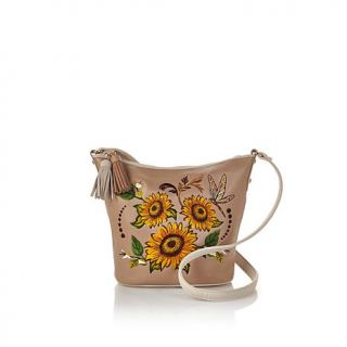 Sharif Embroidered Leather Crossbody Bag   7674550