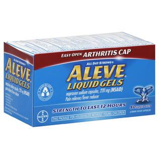 Aleve  Pain Reliever/Fever Reducer, 220 mg, Liquid Gels, 80 capsules