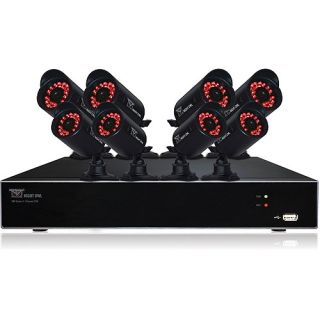 Night Owl Security 16 Channel DVR Security System (Includes 8 Indoor/Outdoor Cameras and 500GB HDD)