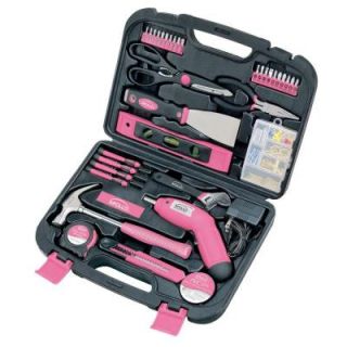 Apollo 135 Piece Household Tool Kit in Pink DT0773n1