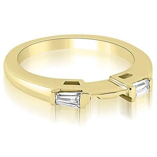 AMCOR   0.80 cttw. 18K Yellow Gold Princess Baguette Cut Three Stone